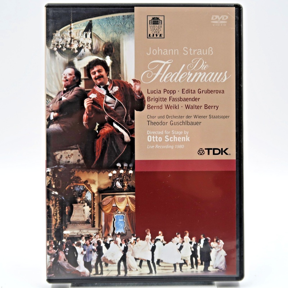 Johann Strauss Die Fledermaus Wiener Staatsoper DVD Lucia Popp Edita Gruberova